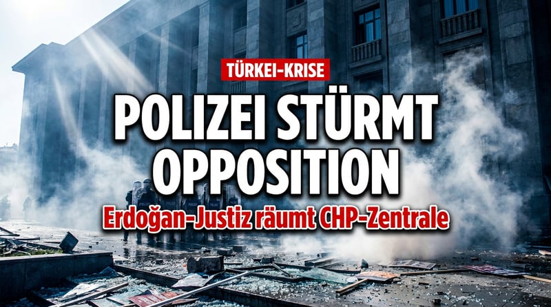 Sturm auf die Opposition: Erdoğans Justiz lässt CHP-Zentrale in Ankara räumen