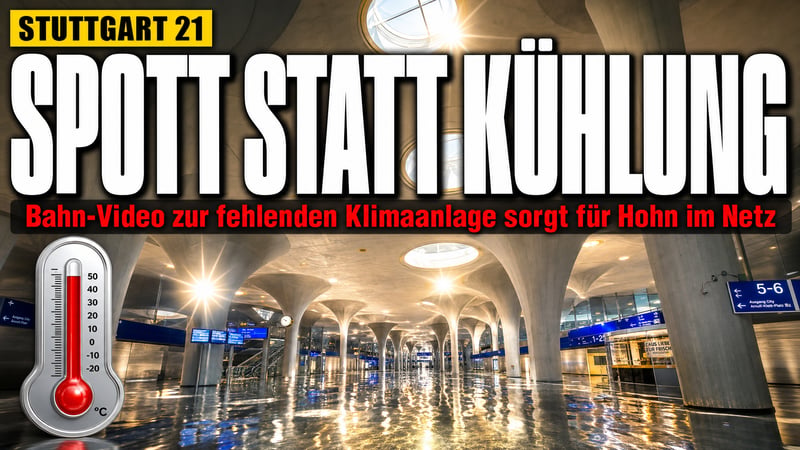 Stuttgart 21 ohne Klimaanlage: Bahn-Video wird zum Spott-Magnet