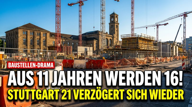 Stuttgart 21 wird zur Generationenbaustelle: Wenn aus elf Jahren plötzlich sechzehn werden