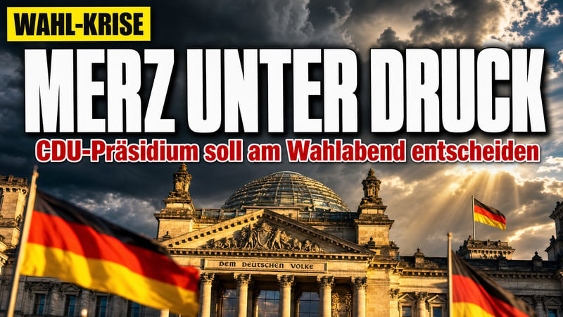 Stützen oder Stürzen: Wackelt Merz schon am Wahlsonntag?