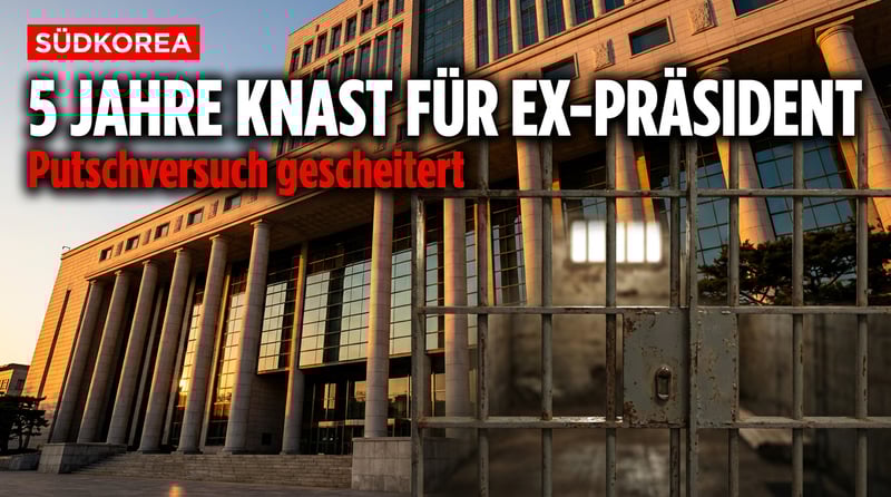 Südkoreas gestürzter Präsident Yoon muss hinter Gitter: Fünf Jahre für gescheiterten Staatsstreich
