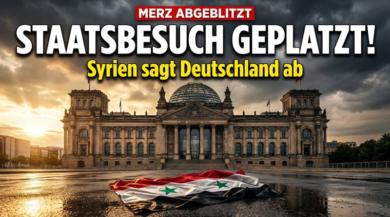 Syriens Machthaber lässt Merz abblitzen: Staatsbesuch kurzfristig geplatzt