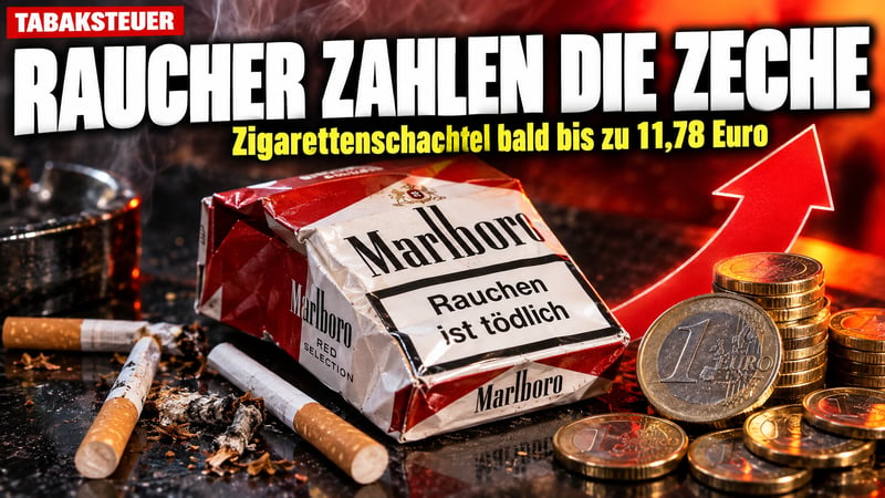 Tabaksteuer-Hammer: Union gibt nach, Raucher zahlen die Zeche!