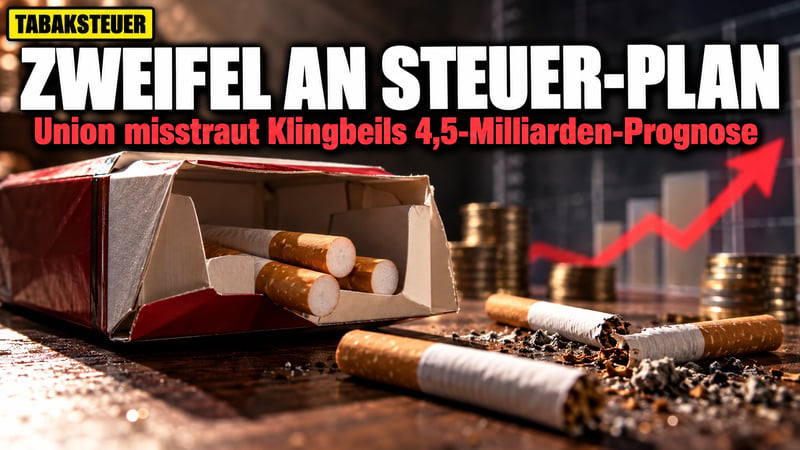 Tabaksteuer-Poker: Geht Klingbeils Milliarden-Rechnung in Rauch auf?