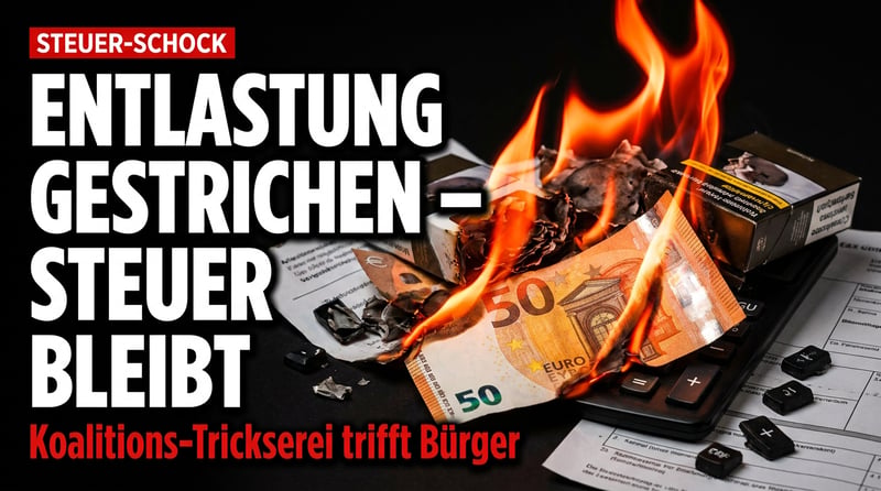Tabaksteuer-Trickserei: Bürger zahlt, Entlastung gestrichen – das perfide Spiel der Großen Koalition