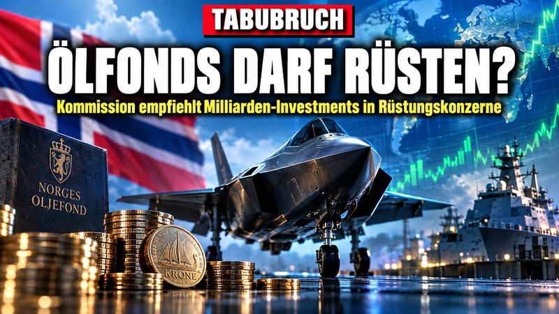 Tabubruch in Oslo: Ölfonds soll in Rüstungsriesen investieren dürfen!