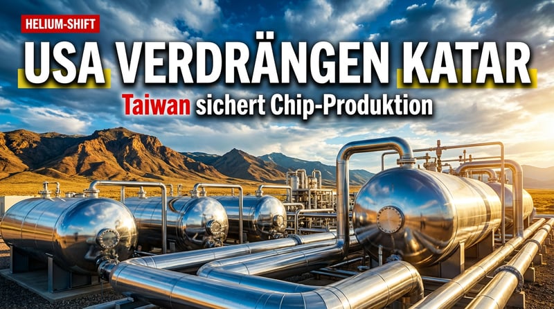Taiwans Helium-Hunger: USA verdrängen Katar als Lieferant – und sichern sich geopolitische Trumpfkarte