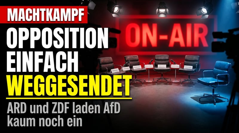 Talkshow-Republik: Wie der Zwangsgebühren-Funk die stärkste Oppositionskraft einfach wegsendet