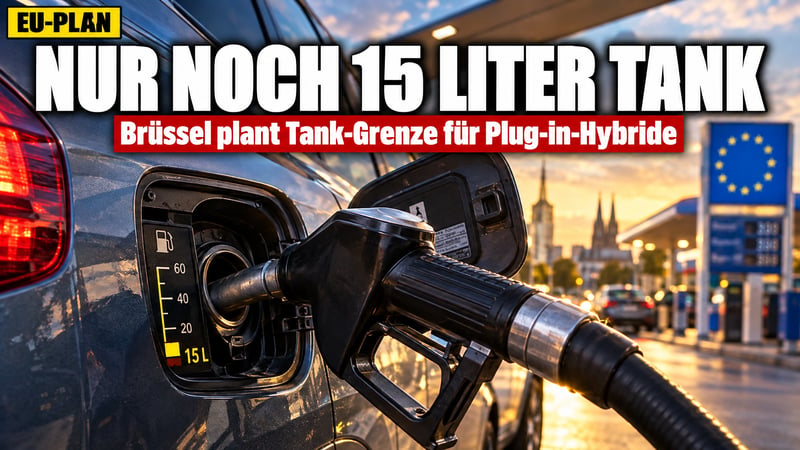 Tank-Diät aus Brüssel: Plug-in-Hybride sollen nur noch 15 Liter fassen!
