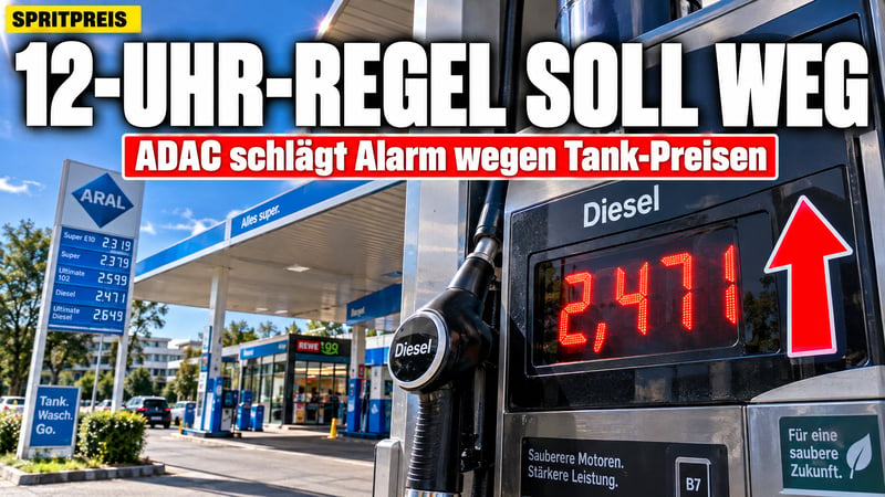Tank-Frust zur Mittagszeit: ADAC will die 12-Uhr-Regel kippen!