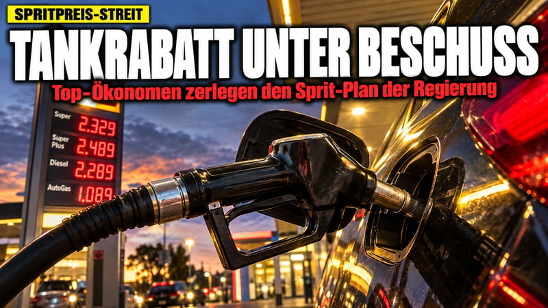 Tankrabatt 2.0: Top-Ökonomen zerlegen den Sprit-Plan von Schwarz-Rot!