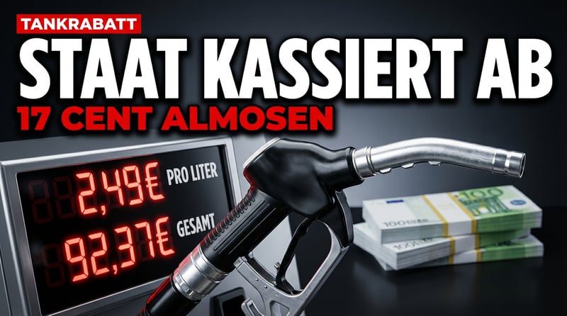 Tankrabatt 2.0: Wenn der Staat erst abkassiert und dann Almosen verteilt