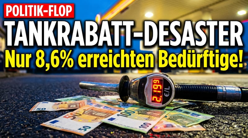 Tankrabatt als Milliardengrab: Studie entlarvt staatliche Gießkannenpolitik