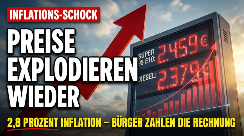 Tankrabatt ausgelaufen, Inflation zurück: 2,8 Prozent – und der Bürger zahlt die Rechnung