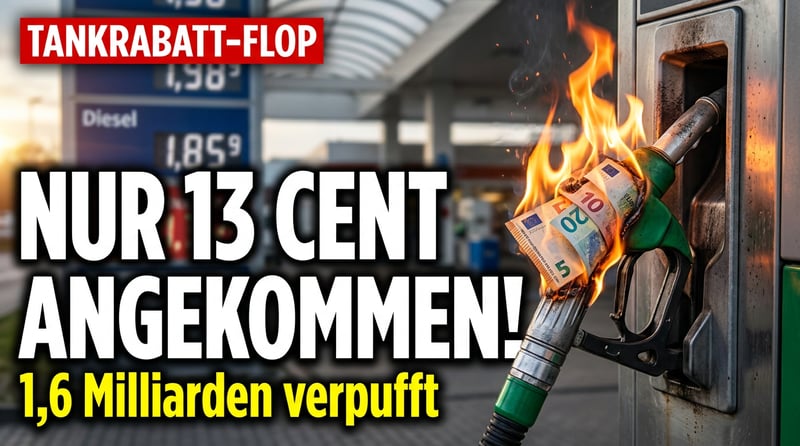 Tankrabatt-Flop: Wie der Staat Milliarden verbrennt – und der Autofahrer die Krümel bekommt