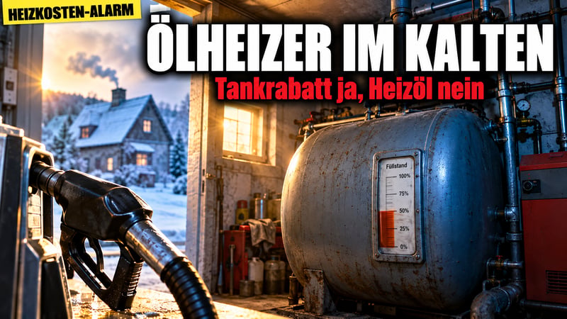 Tankrabatt ja, Heizöl nein: Berlin lässt Ölheizer im Kalten stehen!