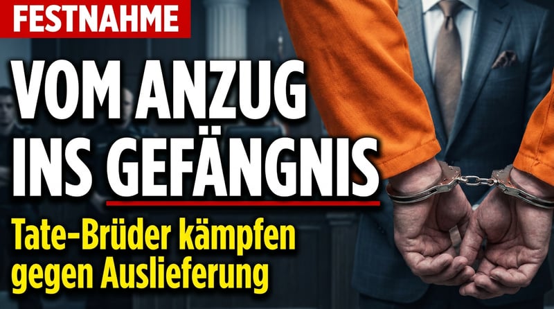 Tate-Brüder in Miami: Häftlingskleidung statt Designeranzug – Kampf gegen Auslieferung nach Großbritannien