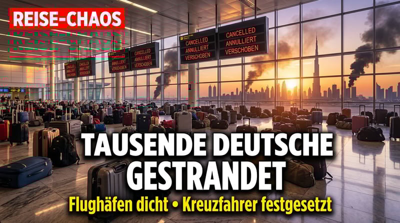 Tausende Deutsche in der Golfregion gestrandet – Chaos an Flughäfen, Kreuzfahrtschiffe liegen fest