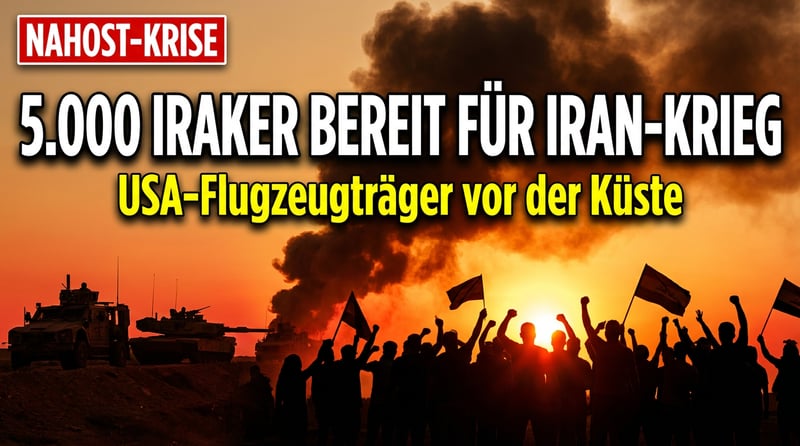 Tausende Iraker melden sich freiwillig zur Verteidigung Irans gegen möglichen US-Angriff