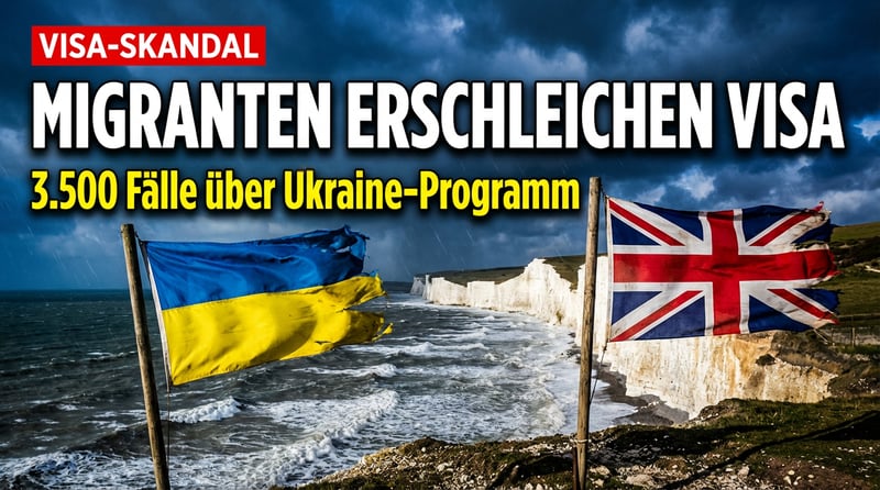Tausende Migranten erschleichen sich über Ukraine-Programm Zugang nach Großbritannien
