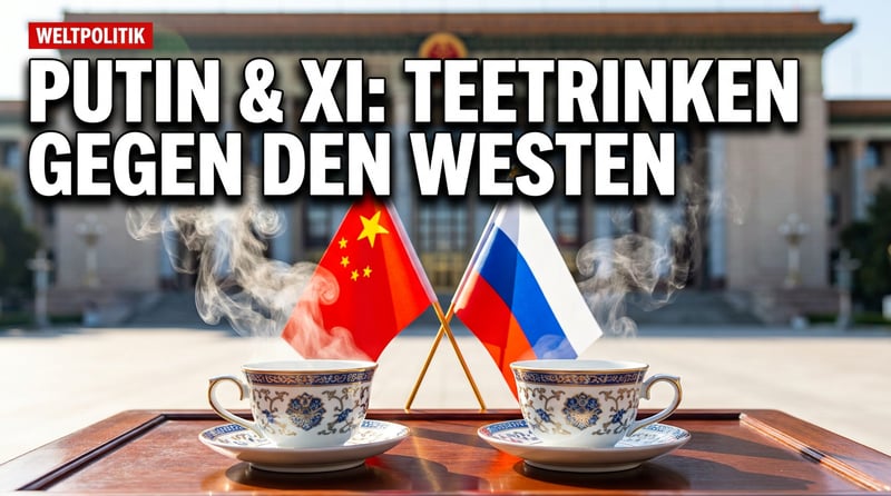 Tee-Diplomatie in Peking: Xi und Putin demonstrieren Schulterschluss gegen den Westen