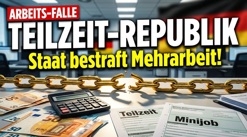 Teilzeit-Republik Deutschland: Wie der Staat Millionen Bürger in die Arbeitsfalle lockt