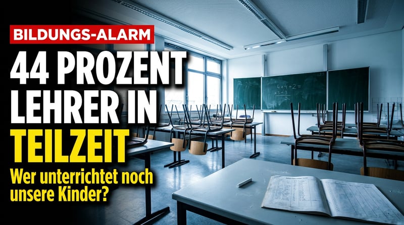 Teilzeit-Republik Schule: 44 Prozent der Lehrer arbeiten verkürzt – und niemand in Berlin stellt die unbequemen Fragen