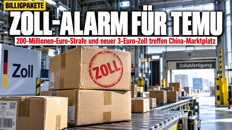 Temu am Zoll-Pranger: Endet jetzt die Party der China-Billigpakete?