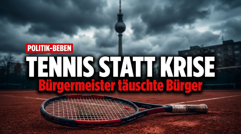 Tennis statt Krisenstab: Wie ein Regierender Bürgermeister sich um Kopf und Kragen redet