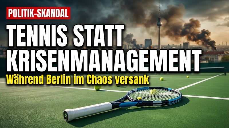 Tennispartie statt Krisenmanagement: Wie Berlins Regierender die Bürger im Stich ließ