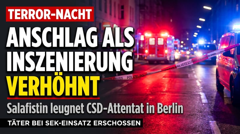 Terror in Berlin: Während Rettungskräfte um Leben kämpfen, erklärt eine Salafistin den Anschlag zur Inszenierung