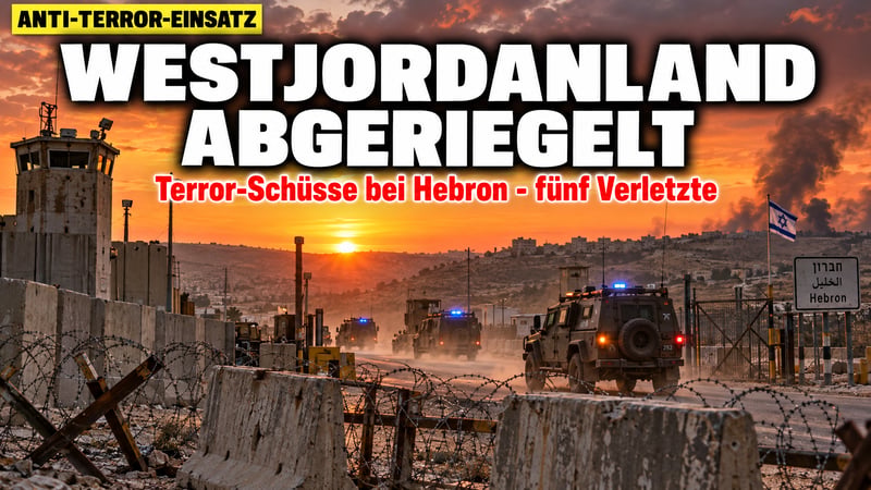 Terror-Schüsse bei Hebron: Netanjahu lässt das Westjordanland abriegeln!