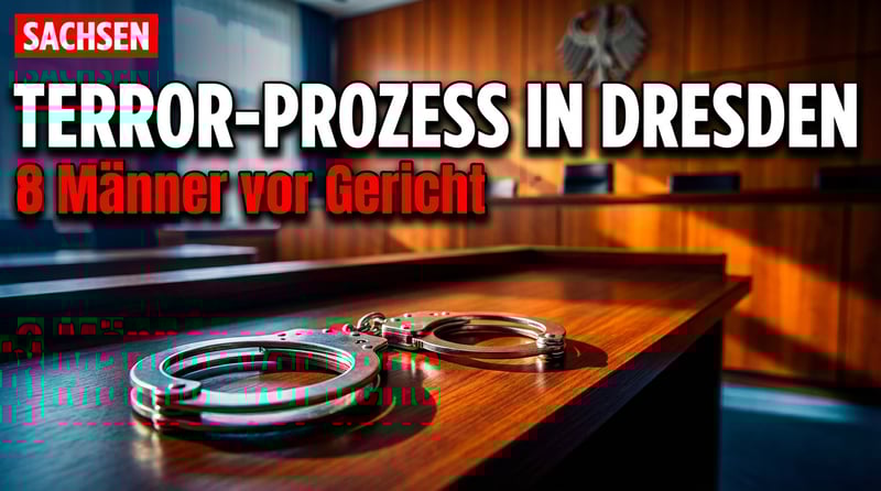 Terrorprozess in Dresden: Acht junge Männer wegen „Sächsischer Separatisten" vor Gericht