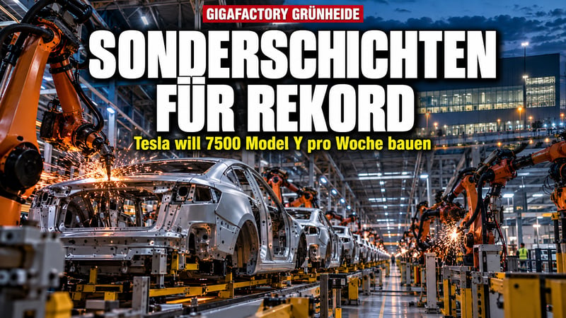 Tesla drückt aufs Gas: Pflicht-Sonderschichten für den Grünheide-Rekord!