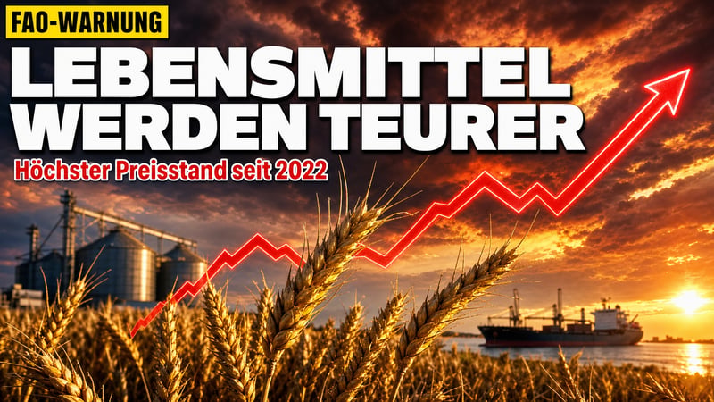 Teuer wie zuletzt 2022: Die Welternährung gerät unter Druck