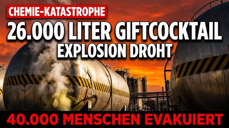 Tickende Zeitbombe in Kalifornien: 26.000 Liter Chemiecocktail drohen zu explodieren