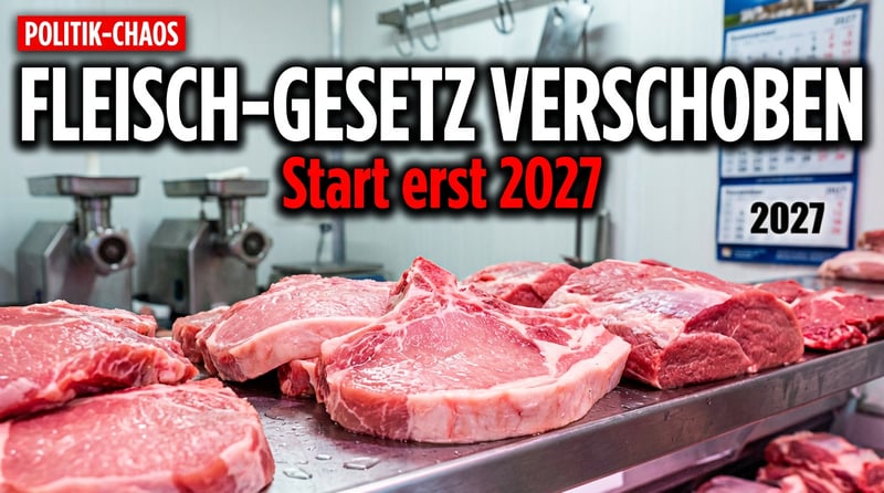 Tierhaltungskennzeichnung bei Schweinefleisch erneut verschoben – Start erst 2027