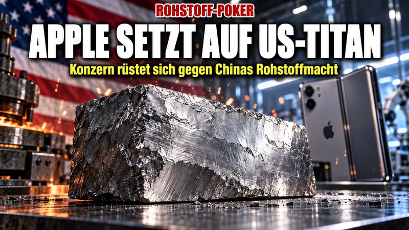 Titan-Coup fürs Falt-iPhone: Apple rüstet gegen Chinas Rohstoffmacht