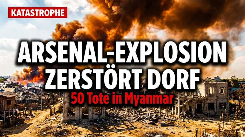 Tödliche Explosion in Myanmar: Wenn Rebellenarsenale ganze Dörfer in Schutt und Asche legen