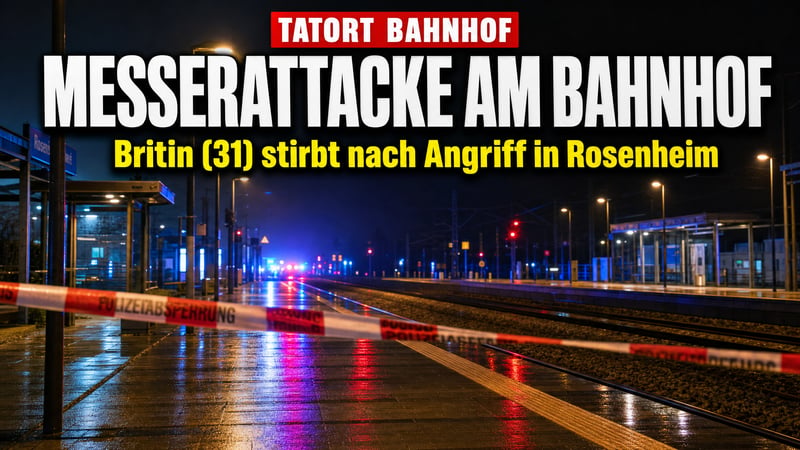 Tödliche Messerattacke im Bahnhof Rosenheim: Britin stirbt