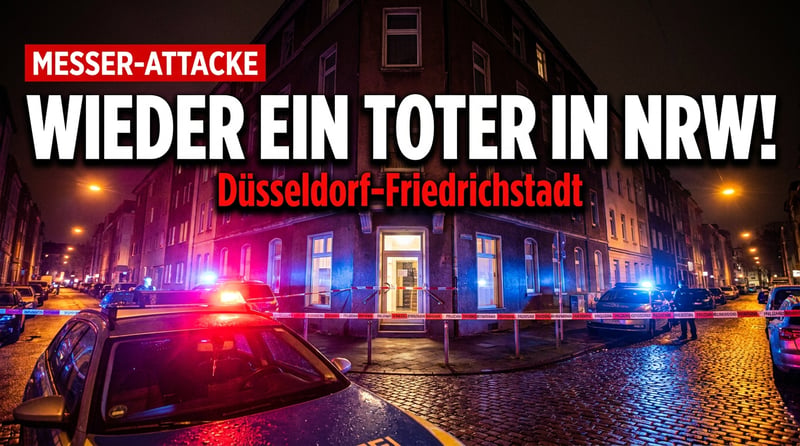 Tödliche Messerattacke in Düsseldorf: Wieder ein Leben ausgelöscht – wann hört dieser Wahnsinn endlich auf?