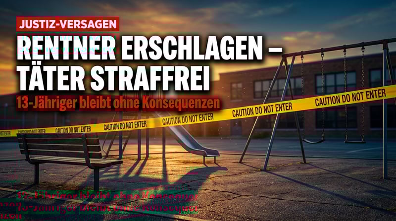 Tödlicher Angriff in Essen: 13-Jähriger erschlägt Rentner – und bleibt straffrei