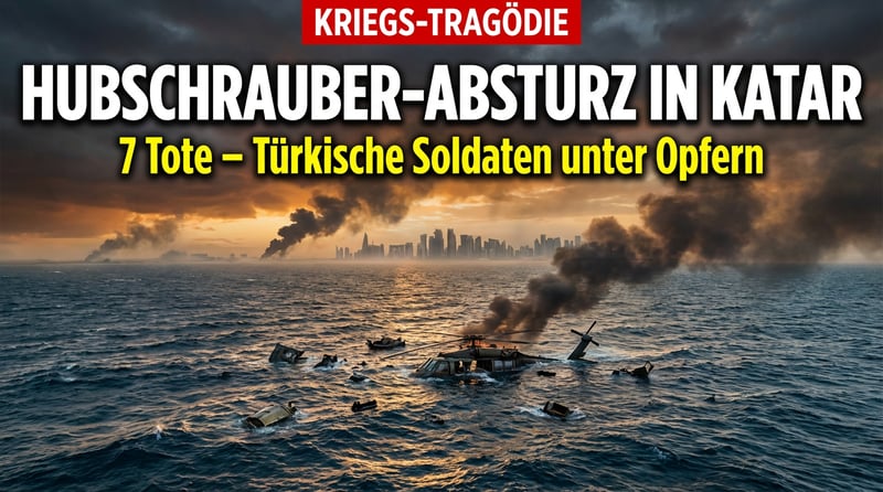 Tödlicher Hubschrauberabsturz in Katar: Sieben Tote mitten im Irankrieg – auch türkische Soldaten unter den Opfern