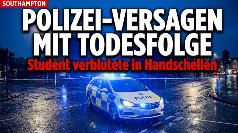 Tödliches Versagen in Southampton: Polizisten ignorierten verzweifelte Hilferufe eines verblutenden Studenten
