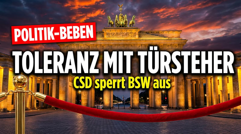 Toleranz mit Türsteher: Wie der Berliner CSD das BSW aussperrt – und CDU und SPD den roten Teppich ausrollt