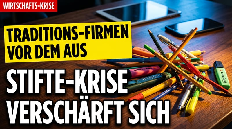 Traditionsunternehmen am Abgrund: Deutsche Stifte-Hersteller kämpfen ums Überleben