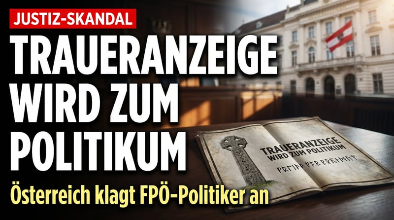 Traueranzeige wird zum Politikum: Österreichische Justiz klagt FPÖ-Politiker wegen germanischer Symbole an