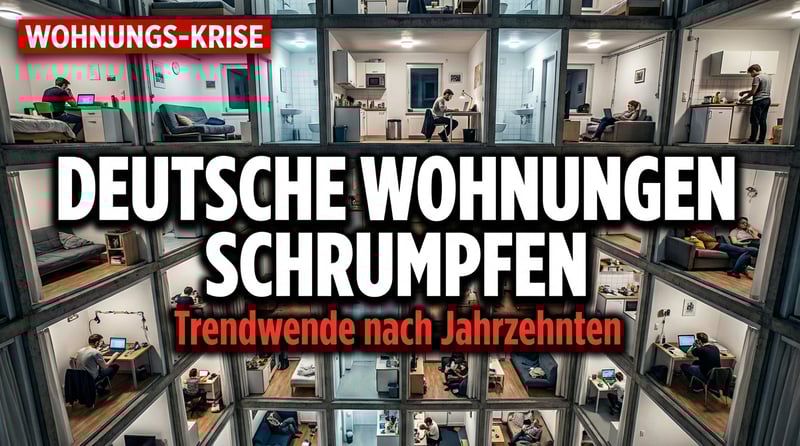Trendwende am Wohnungsmarkt: Deutsche Wohnungen schrumpfen erstmals seit Jahrzehnten
