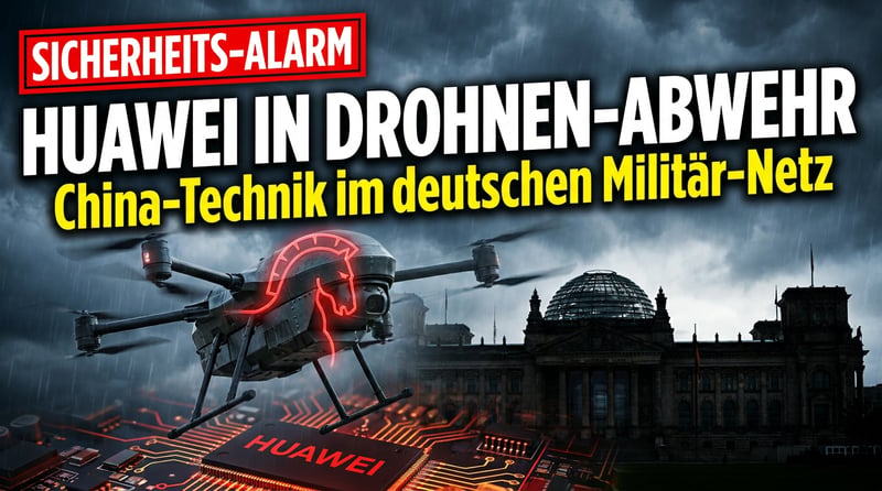 Trojanisches Pferd im Drohnenschild: Wie chinesische Huawei-Technik in Deutschlands Sicherheitsarchitektur einsickert