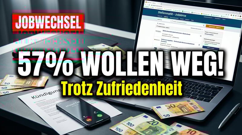 Trotz Jobzufriedenheit: Deutsche Arbeitnehmer träumen vom Absprung